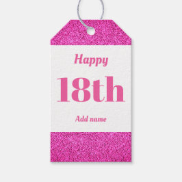hübsche personalisierte Geburtstagsgeschenke 18. Geschenkanhänger