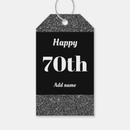 hübsche personalisierte Geburtstagsgeschenke 70. Geschenkanhänger