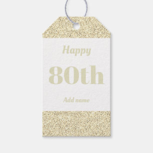 hübsche personalisierte Geburtstagsgeschenke 80. Geschenkanhänger