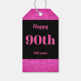 hübsche personalisierte Geburtstagsgeschenke 90. Geschenkanhänger