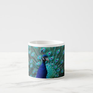 Hübsche Pfau-Spezialitäten-Tasse Espressotasse