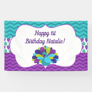 Hübsche Pfaue Banner