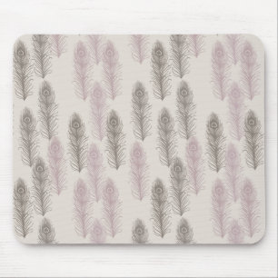 Hübsche Pfauenfeathers Mousepad