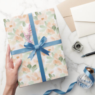 Hübsche Pfirsichblüten-Junggesellinnen-Abschied Geschenkpapier