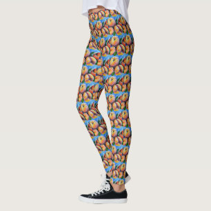 Hübsche Pfirsiche Leggings