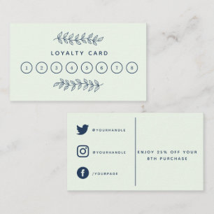 Hübsche Pflanze Shop, Gartentreuekarte. Treuekarte