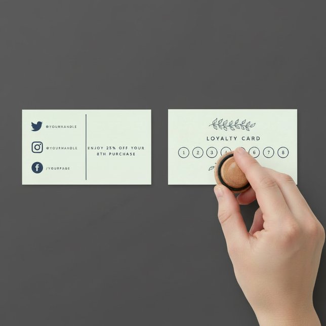 Hübsche Pflanze Shop, Gartentreuekarte. Treuekarte (Pretty plant shop, garden loyalty card.)