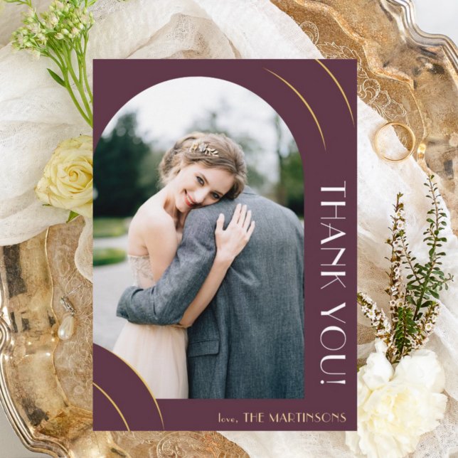 Hübsche Pflaumenhochzeit Dankeskarte (Von Creator hochgeladen)