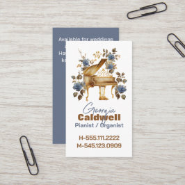 Hübsche Pianistin Kunst, Dichtung und Musik Visitenkarte