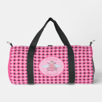 Hübsche Pink Baby Girl Bee Custom Diaper Tasche