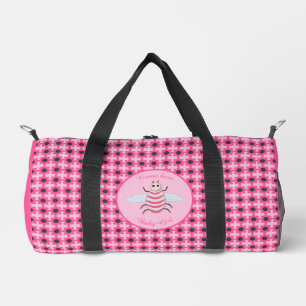 Hübsche Pink Baby Girl Bee Custom Diaper Tasche