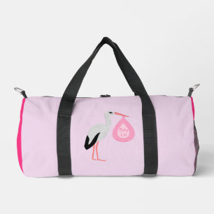 Hübsche Pink Baby Stork Diaper Tasche