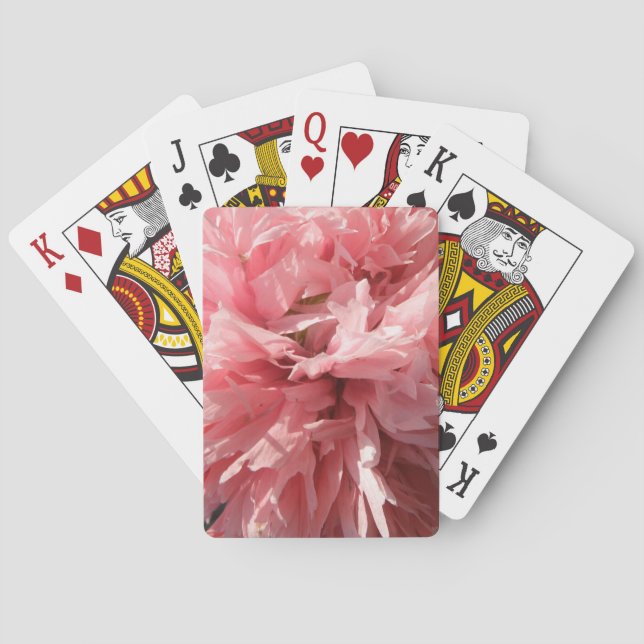 Hübsche Pink Poppe Spielkarten (Rückseite)