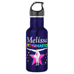 HÜBSCHE PINK STAR PERSONALISIERT GYMNAST WASSERFLA TRINKFLASCHE