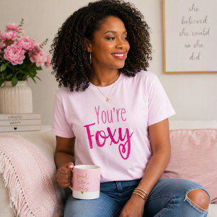 Hübsche Pinke Foxy T-Shirt