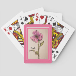 HÜBSCHE PINKFLOTTE MIT NAMEN SPIELKARTEN