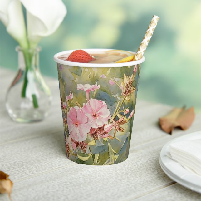 Hübsche Pinks - Papiercup Pappbecher (In Situ)
