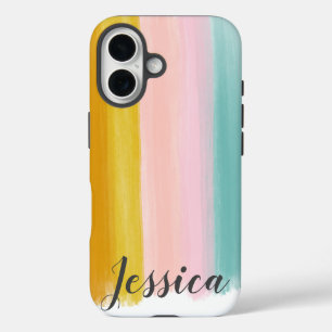 Hübsche Pinselstriche iPhone 16 Hülle