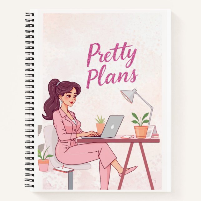 HÜBSCHE PLANEN NOTIZBUCH (Vorderseite)