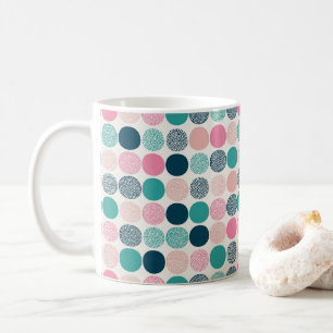 Hübsche Polka Dots Kaffeetasse