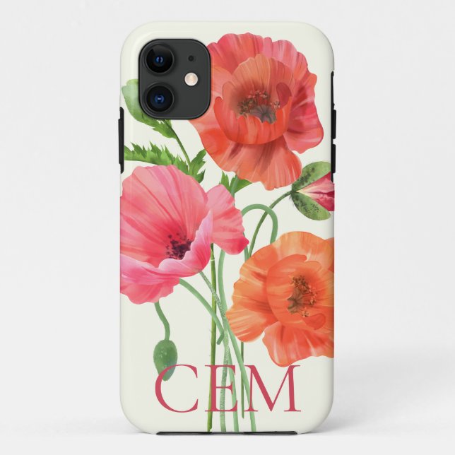 Hübsche Poppies-Handy Case-Mate iPhone Hülle (Rückseite)