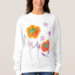 Hübsche Posies abstrakte Kunst zum Tragen Sweatshirt