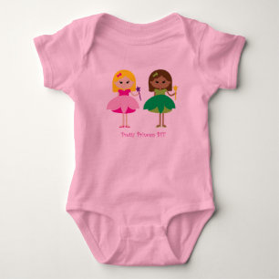 Hübsche Princess-BESTE FREUNDIN (die besten Freund Baby Strampler