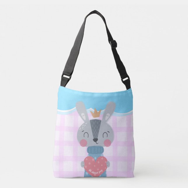 Hübsche Princess Bunny School - Tasche - ALLES ÜBE (Vorderseite)