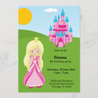 Hübsche Prinzessin Einladung