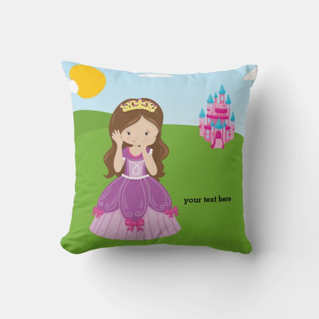 Hübsche Prinzessin Kissen (Vorderseite)