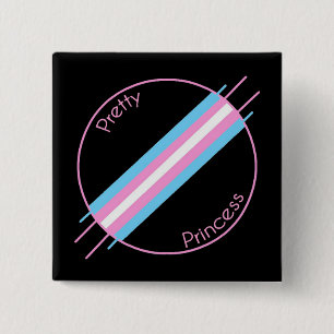 Hübsche Prinzessin Pin Button
