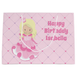 Hübsche Prinzessin Pink Blonde Custom Girls Geburt Große Geschenktüte