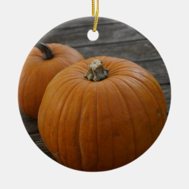 Hübsche Pumpkins Ornament Round (Vorne)