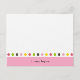 Hübsche Punkte Dankeschön Karte