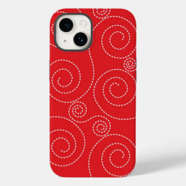 Hübsche Red Wirbel Telefonzelle Case-Mate iPhone 14 Hülle