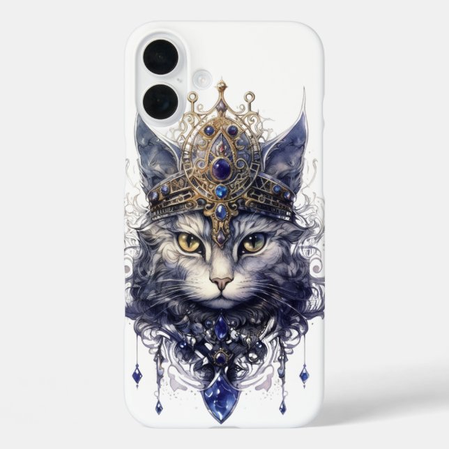 HÜBSCHE REGAL HALLOWEEN MIT KATZE Case-Mate iPhone HÜLLE (Rückseite)