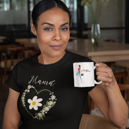 Hübsche Retro-Blume Herzlichen Glückwunsch Spanien T-Shirt