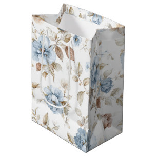 Hübsche Romantische Blaue Blumen Hochzeit Mittlere Geschenktüte