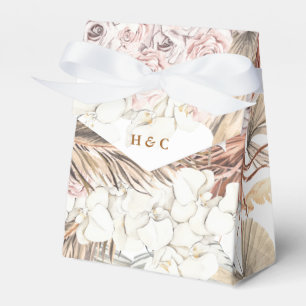 Hübsche romantische Pampas-Hochzeit mit Grasblumen Geschenkschachtel