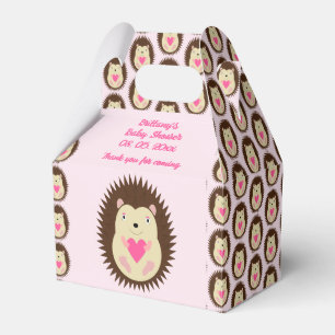 Hübsche rosa Baby-Igel-Girl-Baby-Party Geschenkschachtel