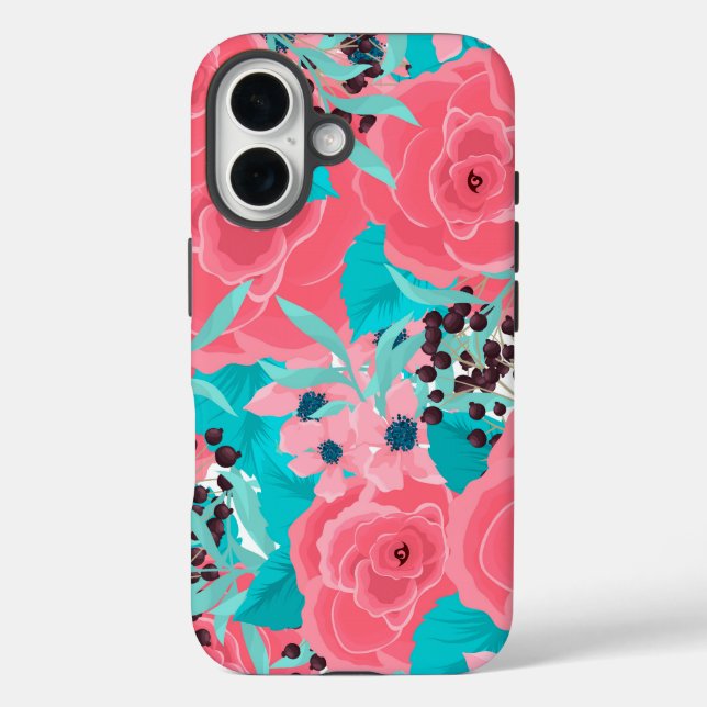 Hübsche rosa Blume Case-Mate iPhone Hülle (Rückseite)