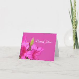 Hübsche rosa Blume Dankeschön leere Notizkarte Dankeskarte