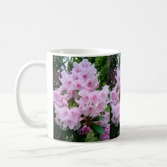 Hübsche rosa Blume Floral Botanischer Garten Tasse (Links)