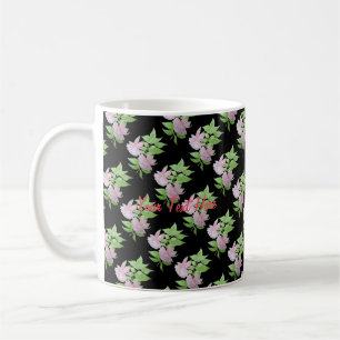 hübsche rosa Blume Kaffeetasse