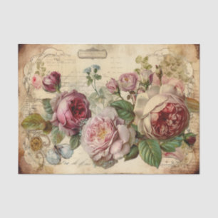 Hübsche rosa Blume Seidenpapier