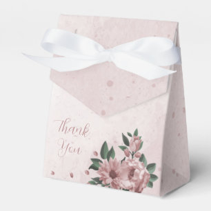 hübsche rosa Blumen botanische Hochzeit Geschenkschachtel
