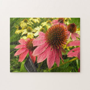 Hübsche rosa Blumen Foto Puzzle