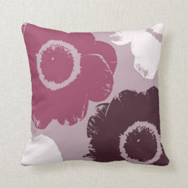 Hübsche rosa Blumen Kissen