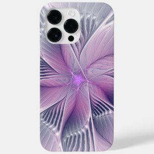 Hübsche rosa Blüten moderne abstrakte Fraktal-Kuns Case-Mate iPhone 14 Pro Max Hülle