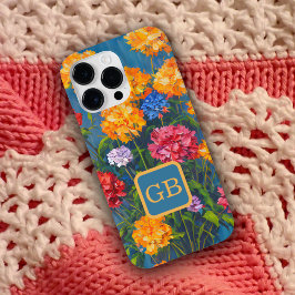 Hübsche Rosa Carnation Blume Bouquet Ölgemälde Case-Mate iPhone 14 Pro Max Hülle